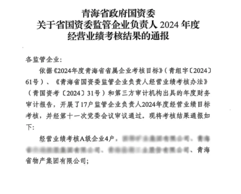 喜報(bào)！省物產(chǎn)集團(tuán)榮獲經(jīng)營業(yè)績考核A級(jí)